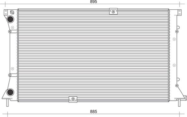 MAGNETI MARELLI Radiators, Motora dzesēšanas sistēma 350213113600